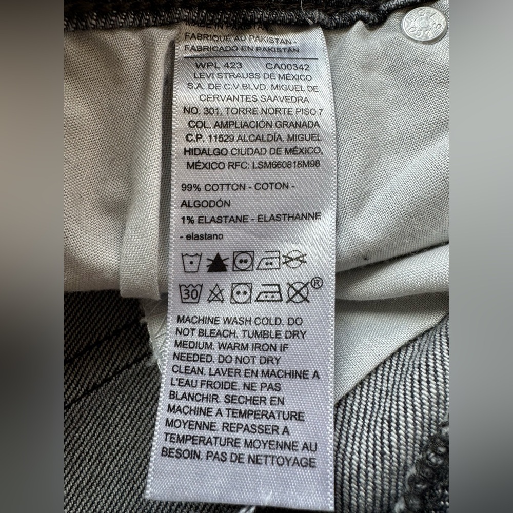 Women’s Levi's Dark Charcoal Gray Denim Collection Maxi Skirt READ DESCRIPTION - Picture 11 of 16